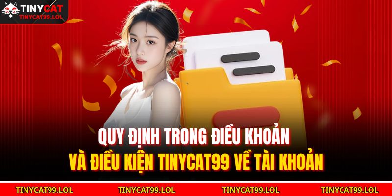 Quy định trong điều khoản và điều kiện TINYCAT99 về tài khoản